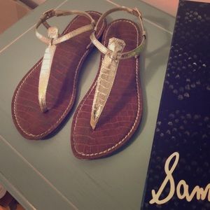 Gold Sam Edelman “Positano” sandals, size 7.5